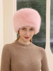 Sombreros de Pescador de Felpa Gruesa y Colorida para Mujer, Personalizados al por Mayor, Gorros de Invierno de Piel Sintética de Zorro para Mujer - Product Image 6