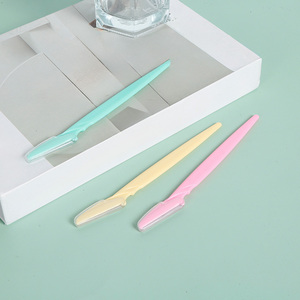 Paquete de Tres Depiladores de Cejas de Acero Inoxidable, Venta al por Mayor de Fábrica, Recortadores de Cejas Afilados, Herramientas de Belleza para Recortar las Cejas - Product Image 1