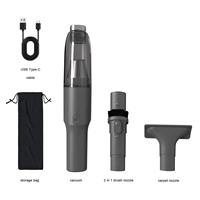 Aspiradora de Mano Inalámbrica Recargable por USB de Alta Potencia, sin Bolsa, con Motor sin Escobillas, Mini Aspiradora para Coche, Uso en Seco