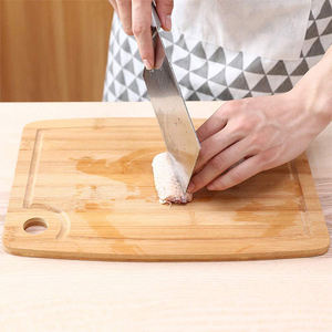 Planche à découper en bambou carrée réversible portable pour pain et sushis, pour usage en cuisine - Product Image 4