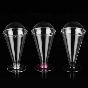 สั่งซื้อ 100 ชุด ถ้วยพลาสติกแบบใช้แล้วทิ้ง ขนาด 170 มล. 6 ออนซ์ สำหรับมูส ไอศกรีม พุดดิ้ง เยลลี่ พร้อมฝาปิด - Product Image 4