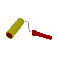 7 "Ans 9" PVC Texture Pattern Paint Roller Brush avec 4-wire Cage Handle
