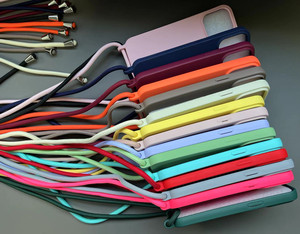 Bandoulière lanière poignet cou sangle coques de téléphone pour ITEL S16 S17 <span class=keywords><strong>S18</strong></span> A04 A60 S24 Silicone liquide souple couverture arrière réglable - Product Image 6