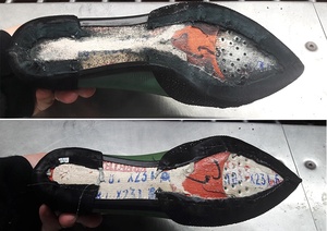 Machine à poncer les chaussures à double tête YT-1050 YUTAI pour le dégrossissage des semelles et l'attache des semelles, idéale pour les usines de chaussures - Product Image 3