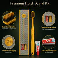 Kit d'articles de toilette jetables de luxe personnalisés pour hôtel – Ensemble complet d'articles de toilette pour invités avec logo OEM – Articles de voyage pour salle de bain d'hôtel – Fournitures hôtelières