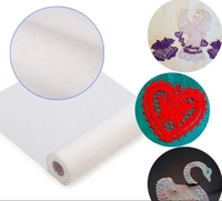 Tissu non tissé soluble dans l'eau de rouleau de PVA de 35gsm 60gsm de haute qualité pour le papier de dissolution d'eau chaude de support de broderie à bon prix