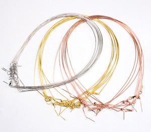 Gargantilla de cadena de alambre de serpiente de 1mm, Plata de Ley 925, bricolaje, con pin - Product Image 1