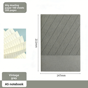 Quaderno A5 Semplice per Ufficio, Quaderno B5 con Copertina Morbida a Righe, Diario A6 - Product Image 5