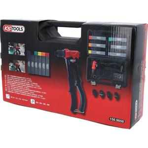 KS TOOLS-Juego de Remachadoras manuales 3 en 1 150,9850-CUERPO EAN 4042146884799 Y CHAPAS DE METAL - Product Image 4