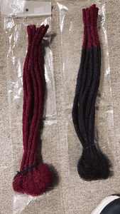 Cheveux humains brésiliens Remy 100% naturels T1b 99j 8 pouces 10 pouces, double trame machine, pour tresses afro dreadlocks 0,6 cm <span class=keywords><strong>Miss</strong></span> Lily Noir - Product Image 2