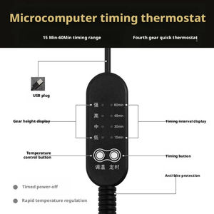Großhandel Leinen Quadratische Haustierbetten Heizmatte mit Abnehmbarem Bezug Herbst/Winter Beheizte Hundebetten Katzenhöhle Hundesofa - Product Image 3