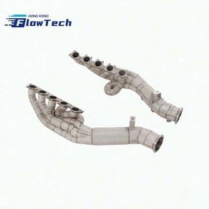 Colectores de escape rectos de longitud igual SS304 para Lamborghini Huracan EVO SFO V10 5.2L con escudo térmico - Product Image 2