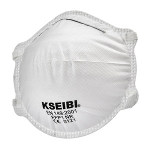 Respirador de Partículas Desechable en Forma de Copa KSEIBI, Juego de 3 Piezas, Certificado EN <span class=keywords><strong>149</strong></span>:2001, Mascarilla Antipolvo de Polipropileno No Tejido Blanco - Product Image 3