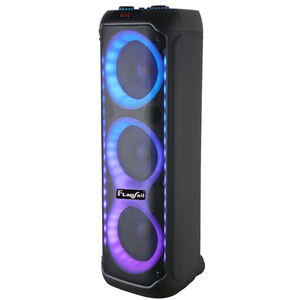 مكبر صوت محمول لاسلكي عالي الجودة من الشركة المصنعة، مضخم صوت 8 بوصة، نظام صوت <span class=keywords><strong>HIFI</strong></span> للاستخدام الخارجي، مناسب للحفلات والكاريوكي مع إضاءة RGB - Product Image 2