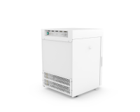 Réfrigérateur médical vertical 75L, 2~8 degrés Celsius, en acier inoxydable, avec contrôle par microprocesseur et système de refroidissement par air, pour hôpitaux et laboratoires