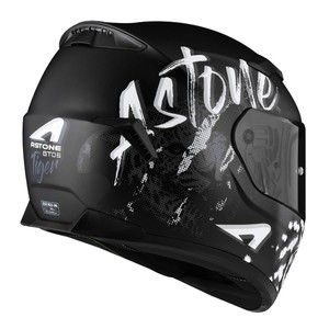 Casques ASTONE Casque de moto intégral ABS de haute qualité en noir mat et titane mat pour usage commercial - Product Image 4