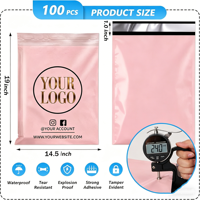 Emballage d'expédition personnalisé écologique, biodégradable, durable et imperméable pour sacs, vêtements et livraisons de prêt-à-porter