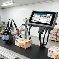 Impresora de Inyección de Tinta Térmica TIJ de Alta Eficiencia DOCOD T200E, Máquina de Codificación de Códigos de Barras para Impresión de Fechas de Caducidad en Envases de Plástico