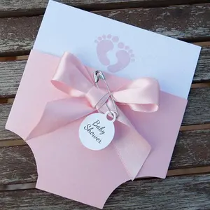 Gepersonaliseerde Online Creëer Roze Baby Shower Uitnodigingskaart En Aangepaste Verjaardagsuitnodigingskaarten