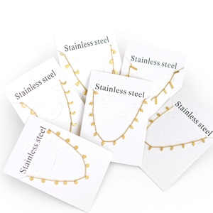 Aaraastah Premium 18k Gold Plated Small Round Coin Heart shape Necklace Women Small Charm Choker Necklace Multi Pendants - Product Image 3