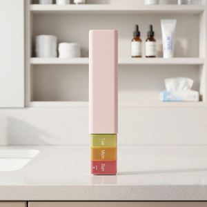 Pastillero Portátil de PP para 7 Días, Organizador Semanal de Medicamentos, Estuche para Vitaminas de Viaje, con Logotipo Personalizado - Product Image 1