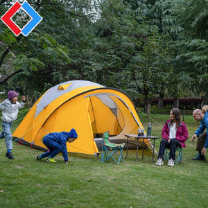 เต็นท์แคมป์ปิ้งกลางแจ้ง OEM 4P แบบกำหนดเอง กันน้ำ ระบายอากาศได้ดี เต็นท์ภายในกว้างขวาง น้ำหนักเบา พกพาสะดวก เหมาะสำหรับครอบครัว - Product Image 4