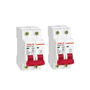 Mcb Circuit Breaker 16 Amp 1 Tiang Tiang Circuit Breaker DZ47-63 6a 10a 16a 20a 25a 32a 40a 50a 63a