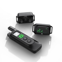 YHpet 2 Hunde Wasserdichtes Umweltfreundliches Ferngesteuertes Elektroschock-Trainingshalsband mit Pieper+Vibration für Hunde