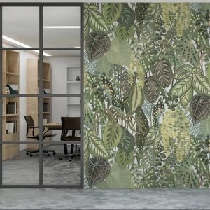 Newest Design Tropical <strong>Green</strong> Leaves Papier Peint Mural Decorative Wall Restaurant Coffee Shop <strong>Background</strong> 3d <strong>Wallpaper</strong> Wall Mural - Product Image 1