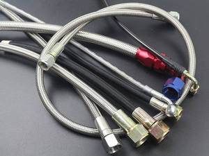 PTFE 호스 조립 오토바이 자동차 브레이크 호스 꼰 연료 라인 튜브 쿨러 호스 산업 어셈블리 - Product Image 2