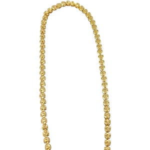 Divyoro Gold Plated Popcorn <b>Chain</b> Necklace <b>Copper</b> Alloy Classic Style Women's Daily Wear Party Wedding Jewelry - Product Image 1
