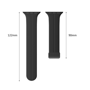 Custom Logo Sport Silicone Magnetic Watch Band For Apple Watch (Series 1-8 &amp; SE) -Folding Buckle Strap - Product Image 5