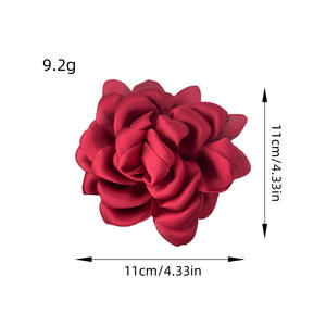 Nuevo Pasador de Pelo de Chifón con Flor, Estilo Festivo, Horquilla de Tela con Rosa, Accesorios para el Cabello para Mujer - Product Image 4