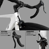 Cadre de vélo de piste en fibre de carbone BXT, vélo de piste avec frein avant V/Rim 700C, vélo complet aérodynamique, roues en carbone 88 mm, super léger