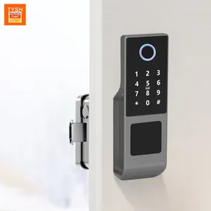 TYSH Tuya App Smart Rim lock Wifi Intelligence Double Fingerprint Door Lock Waterproof Digital Key Code Electronic Locks