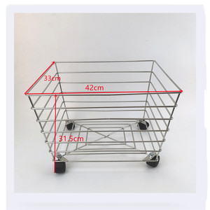 Basket Metal Baskets Hot Sale Kitchen Vegetable Large Storage Basket Other Rectangular Wheel Metal Wire Storage Baskets Wholesale