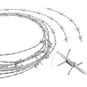 <span class=keywords><strong>Fil</strong></span> <span class=keywords><strong>de</strong></span> fer barbelé DEMAI en gros d'usine, <span class=keywords><strong>bobine</strong></span> <span class=keywords><strong>de</strong></span> <span class=keywords><strong>fil</strong></span> barbelé galvanisé anti-corrosion <span class=keywords><strong>de</strong></span> calibre 12,5, 10-20 kg, protection murale - Product Image 2