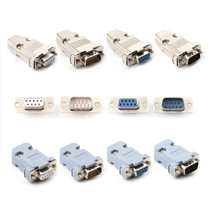 <strong>DB9</strong> <strong>Serial</strong> Port D-SUB Connector Female Cable Socket Plug 9 Pin 2 Rows Gold-plated <strong>RS232</strong> VGA Connector - Product Image 2
