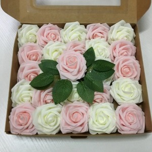 Boîte cadeau très vendue, roses en mousse PE, fleurs artificielles avec tiges, 25 fleurs pour la décoration de mariage, cadeau pour la Saint-Valentin - Product Image 5