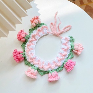 Cute knitted scarves, neck warmers, pet bibs, and orchid flower accessories for cats and <b>dogs</b> (Instagram style). - Product Image 4