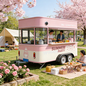 Custom Made Enclosed Food Cart Towable Concession <b>Trailer</b> For Coffee And Juice Selling - Product Image 1