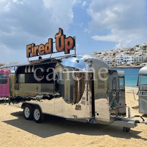 Remorque de café Chariot de crème glacée Foodtruck à vendre USA Mobile Coffee Van Ice Cream Fast Food Truck Remorque de café sur mesure - Product Image 5