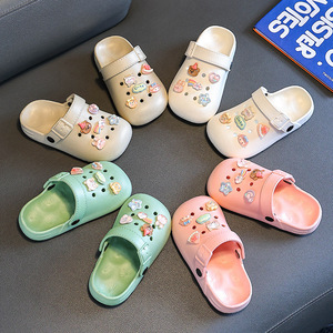 Chaussures <span class=keywords><strong>Crocs</strong></span> en EVA à bout fermé pour enfants, garçons et filles, nouveau style d'été, pour la baignade, l'intérieur, la maison, antidérapantes - Product Image 2