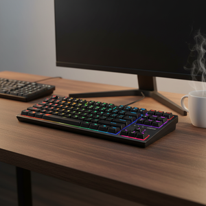 <span class=keywords><strong>Teclado</strong></span> Mecánico para Juegos <span class=keywords><strong>Havit</strong></span> KB892L de 87 Teclas con Interruptores Azules, Retroiluminación RGB y Conexión USB - Product Image 2