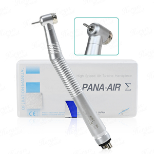 Turbina de Aire de Alta Velocidad Dental con 4 Orificios |   Cabezal Cerrado Anti-Succión |   Tipo de Botón/Palanca, Rodamiento Cerámico - Product Image 5