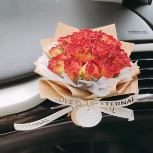 Difusor de Aroma para Coche, Perfume con Aroma a Rosa Eterna, Ramo de Flores Secas, Adorno para Coche, Figura Decorativa - Product Image 6