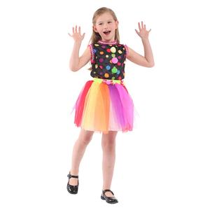 Disfraz de Payaso para <span class=keywords><strong>Carnaval</strong></span> de Halloween, Disfraz de Fiesta de Cosplay, Faldas de Tul para Niñas, Disfraz de Payaso para <span class=keywords><strong>Carnaval</strong></span> de Colonia para Niños - Product Image 5