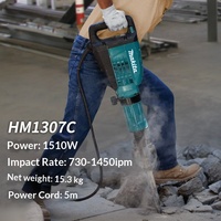 Marteau-piqueur électrique Makita HM1317C 1510W 30mm hexagonal robuste pour la démolition du béton et la construction