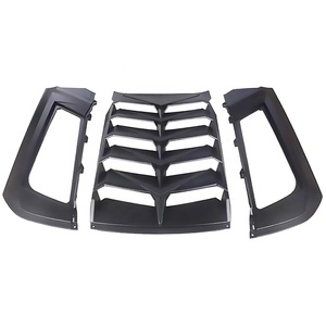 High Quality ABS Combined Type Car Rear <b>Window</b> Louvers <b>Cover</b> for 2015-2021 Black Exterior Part - Product Image 2