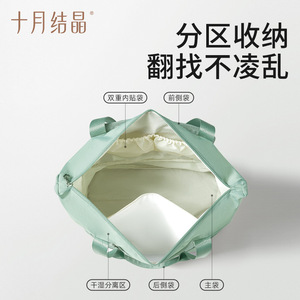 Bolsa de maternidad October Crystallization para hospital, bolsa de almacenamiento plegable de gran capacidad para viajes, bolso de mano para mujer - Product Image 5